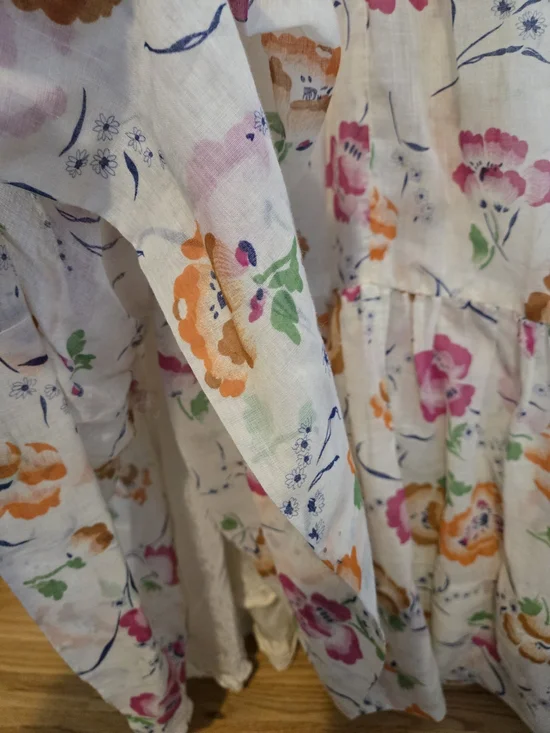 Pantel Montreal Vintage Floral Maxi Dress Size 13 Boho Cottagecore Smocked Bust - Picture 3 of 12